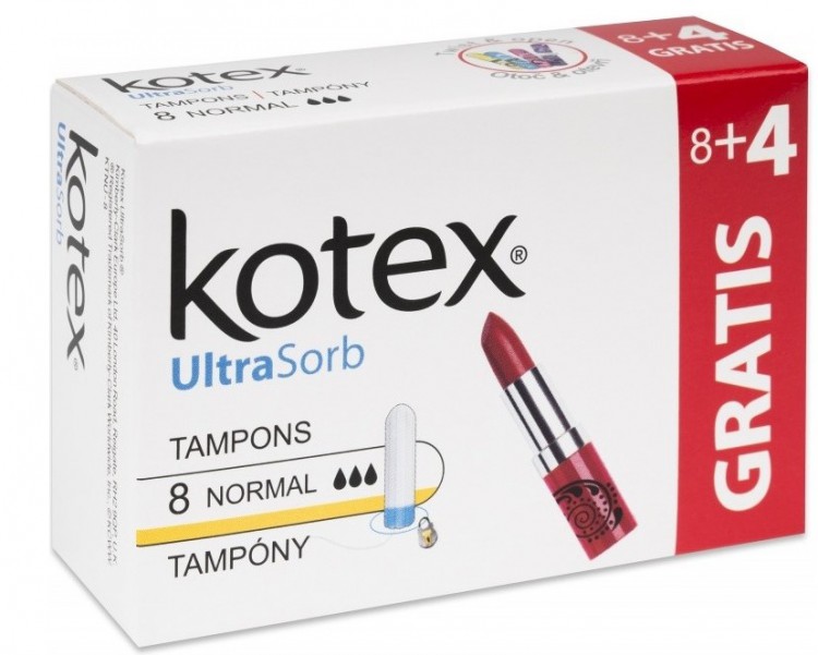 Kotex tampony Ultra Sorb 8+4 Normal | Zdravotnické potřeby - Dámská intimní hygiena Kotex tampony Ultra Sorb 8+4 Normal | Zdravotnické potřeby - Dámská intimní hygiena